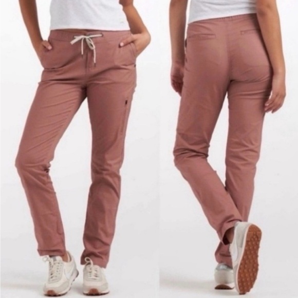 Vuori Pants - Vuori Ripstop Women’s Climber Pant Chestnut Red Clay Hiking Utility Pants Sz L